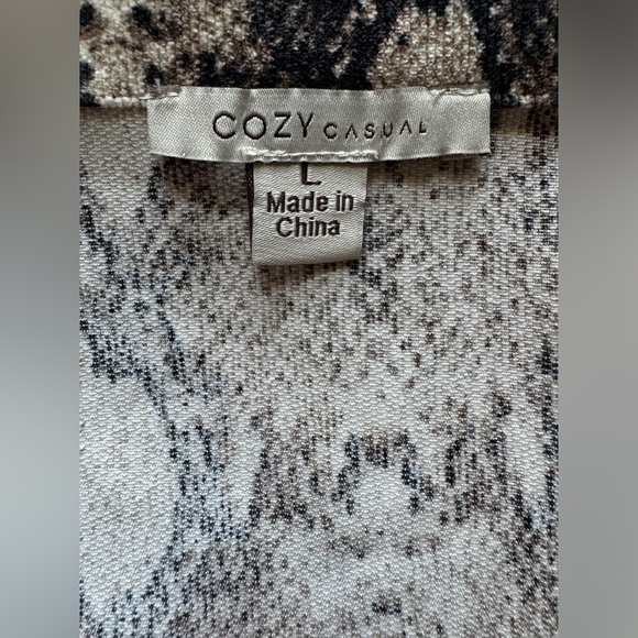 COZY Casual Python Jacket/ Size Large - Picture 5 of 7